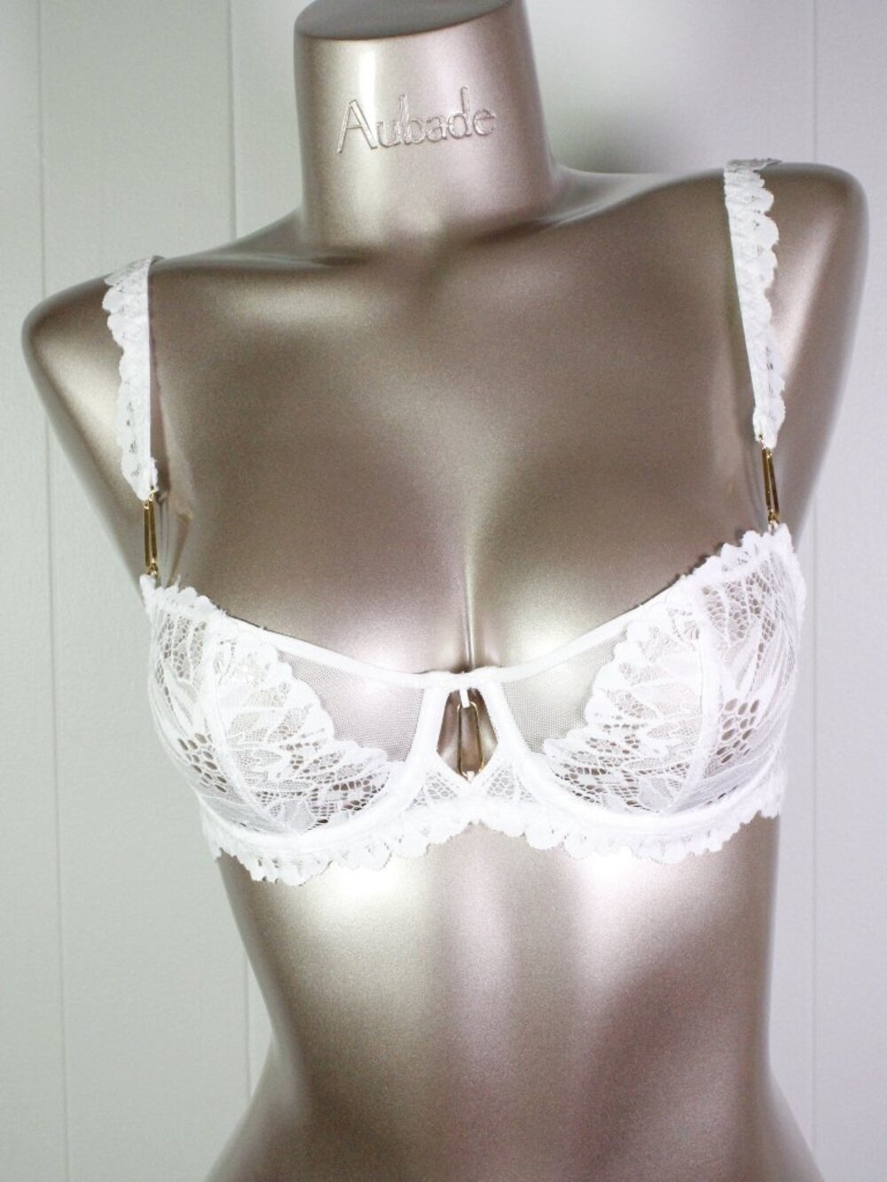 Aubade Paris Sample Flowermania White Bra 34B